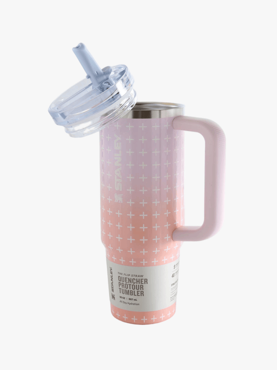 Pink product, front view