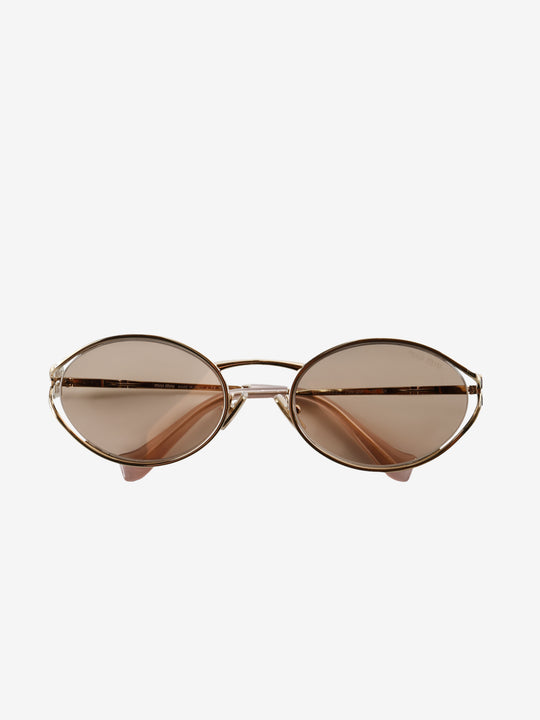 Tan sunglasses, front view