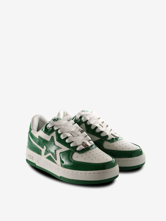 Green sneakers, side view