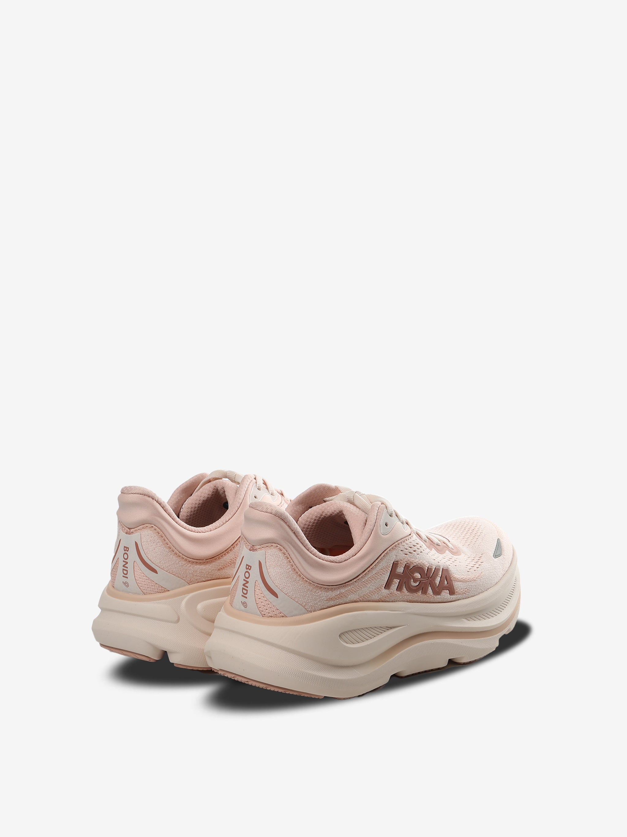 Pink sneakers,back view