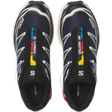 Blue sneakers, up view