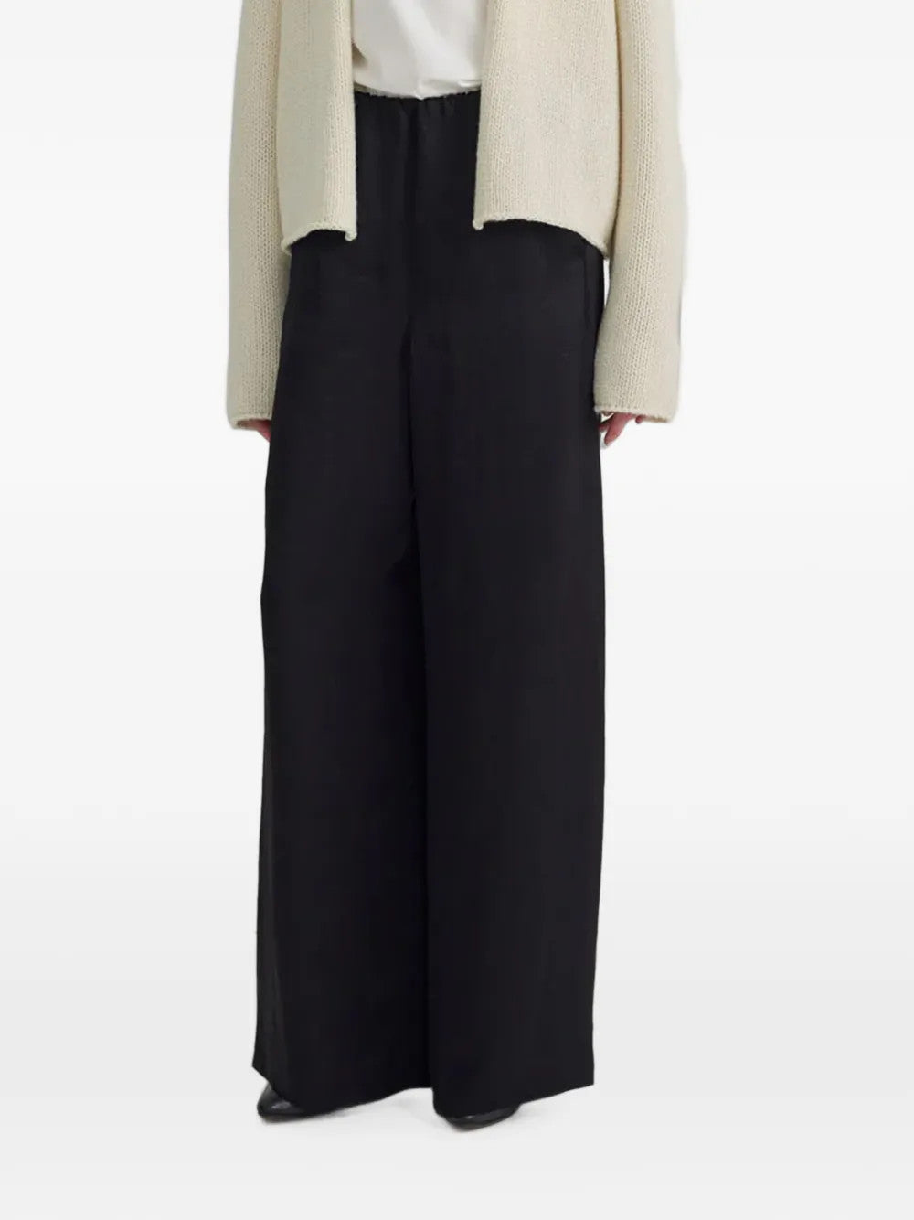 Black pants, full body view