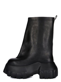 Black boot, side view