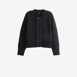 Black knitwear, front view