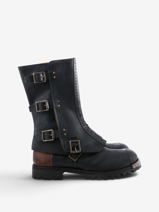Black boots, side view