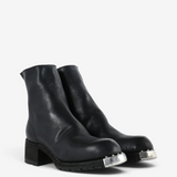 Black boots, front view