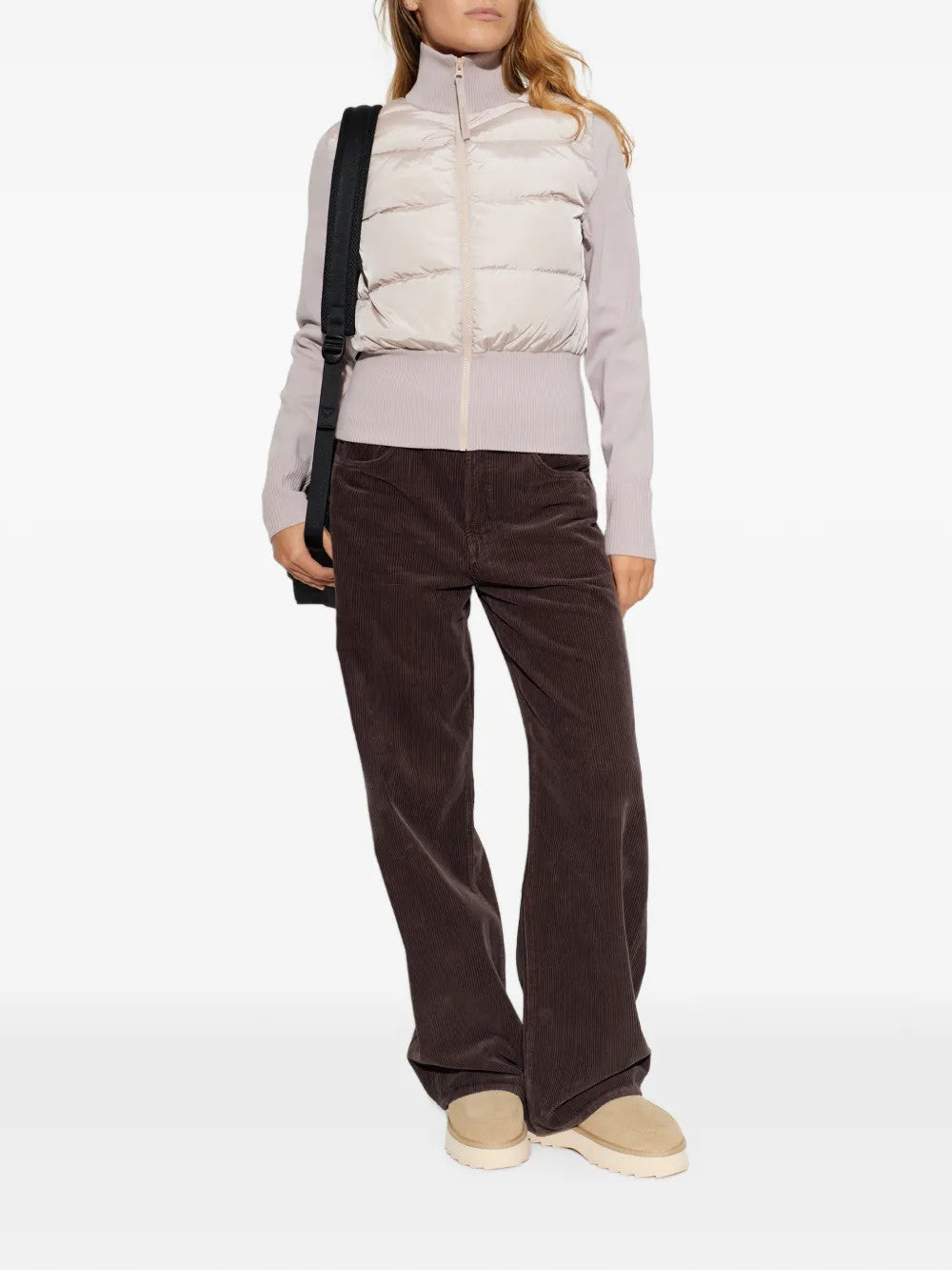 Tan jacket, full body view
