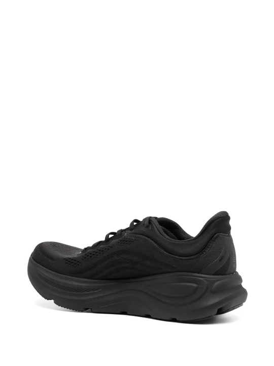Black sneakers, side view