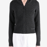 Grey knitwear, front view