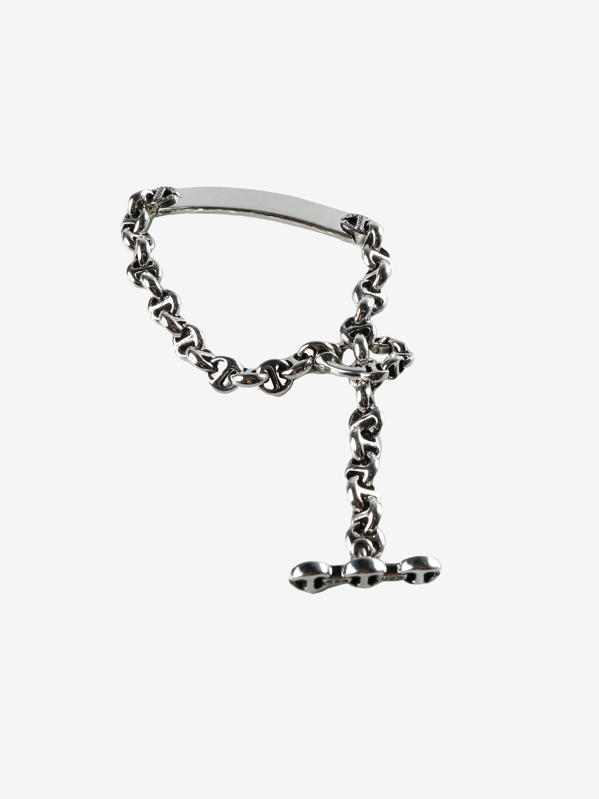 Grey bracelet, side view