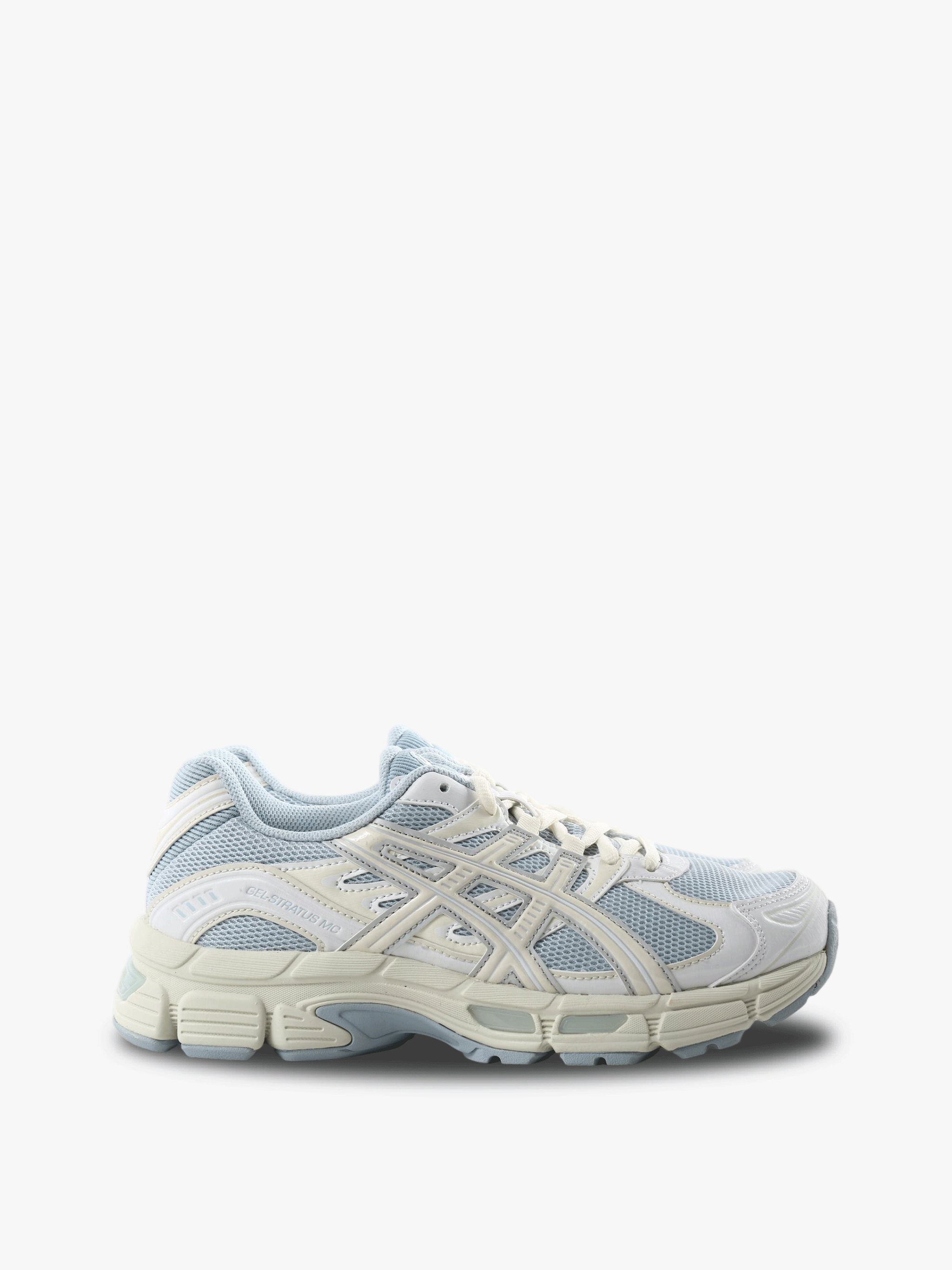 Blue shoes, side view