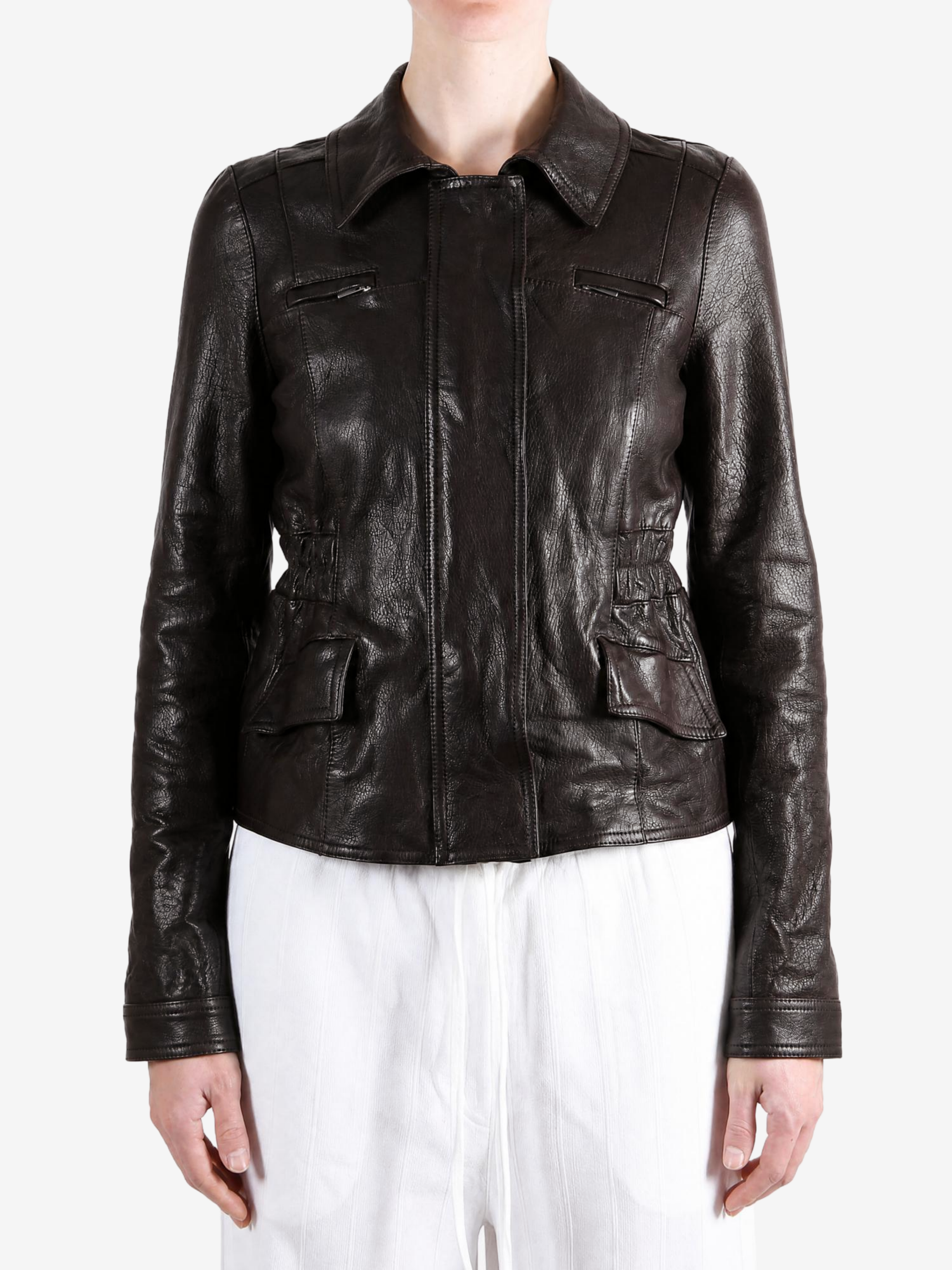 Black jacket, full body view