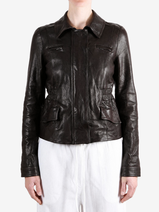 Black jacket, full body view