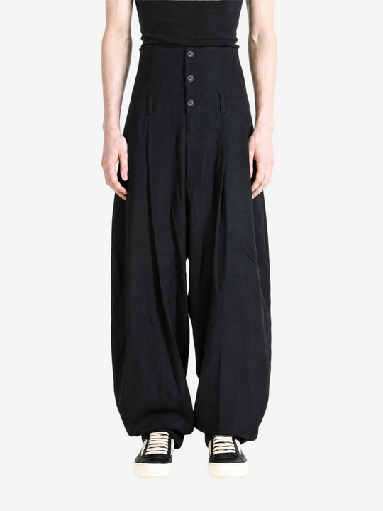 Black pants, full body view