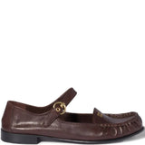 Brown shoes, front view