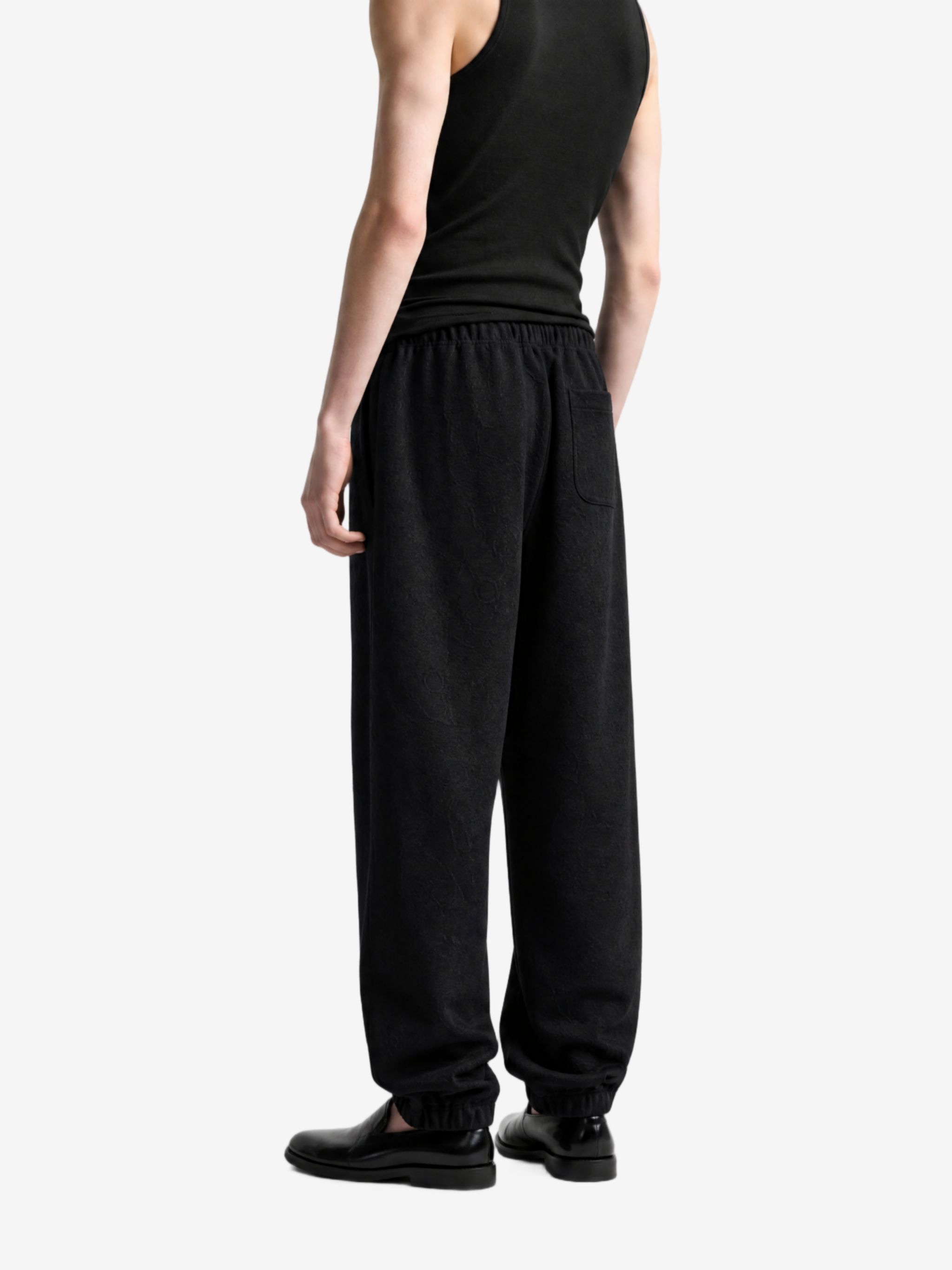 Black pants, full body view