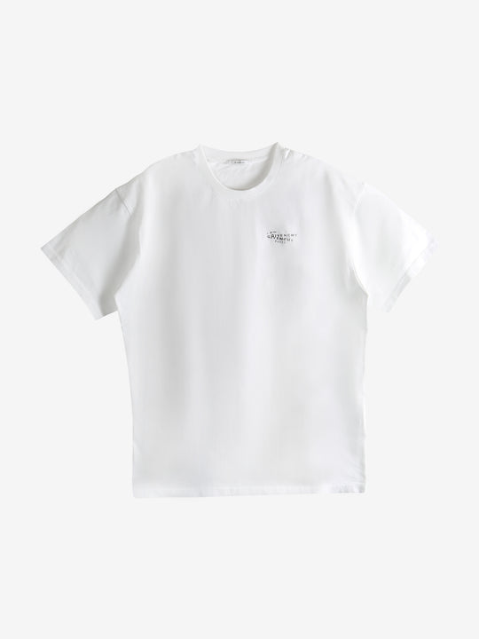 White t-shirt,front ivew