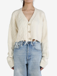 VETEMENTS - Women Split Cropped Cardigan