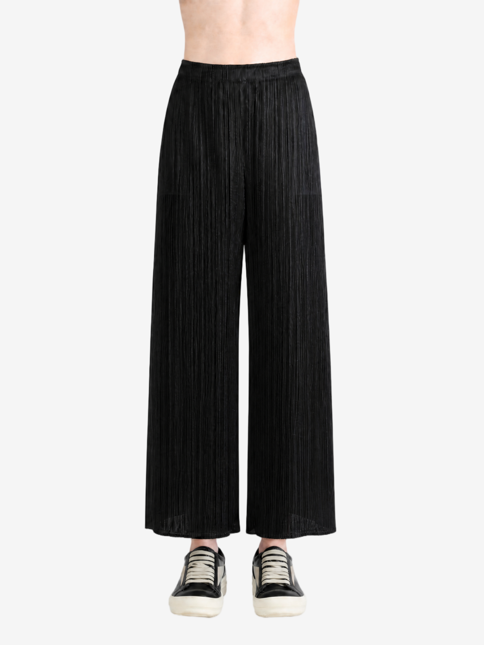 Black pants, full body view