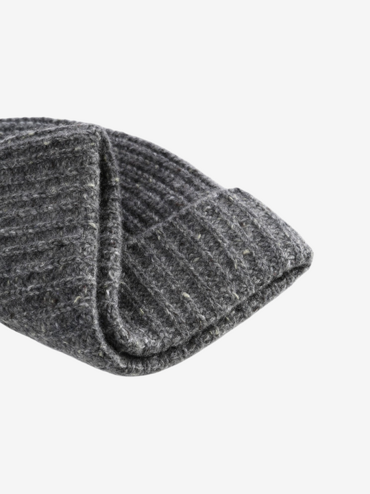 Close up of Grey hat, showing detail