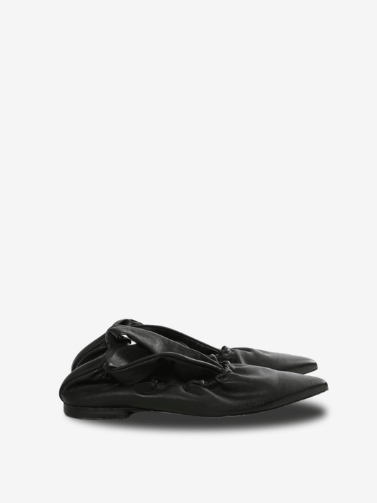 Black sneakers, front view