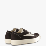 Brown shoes, back view
