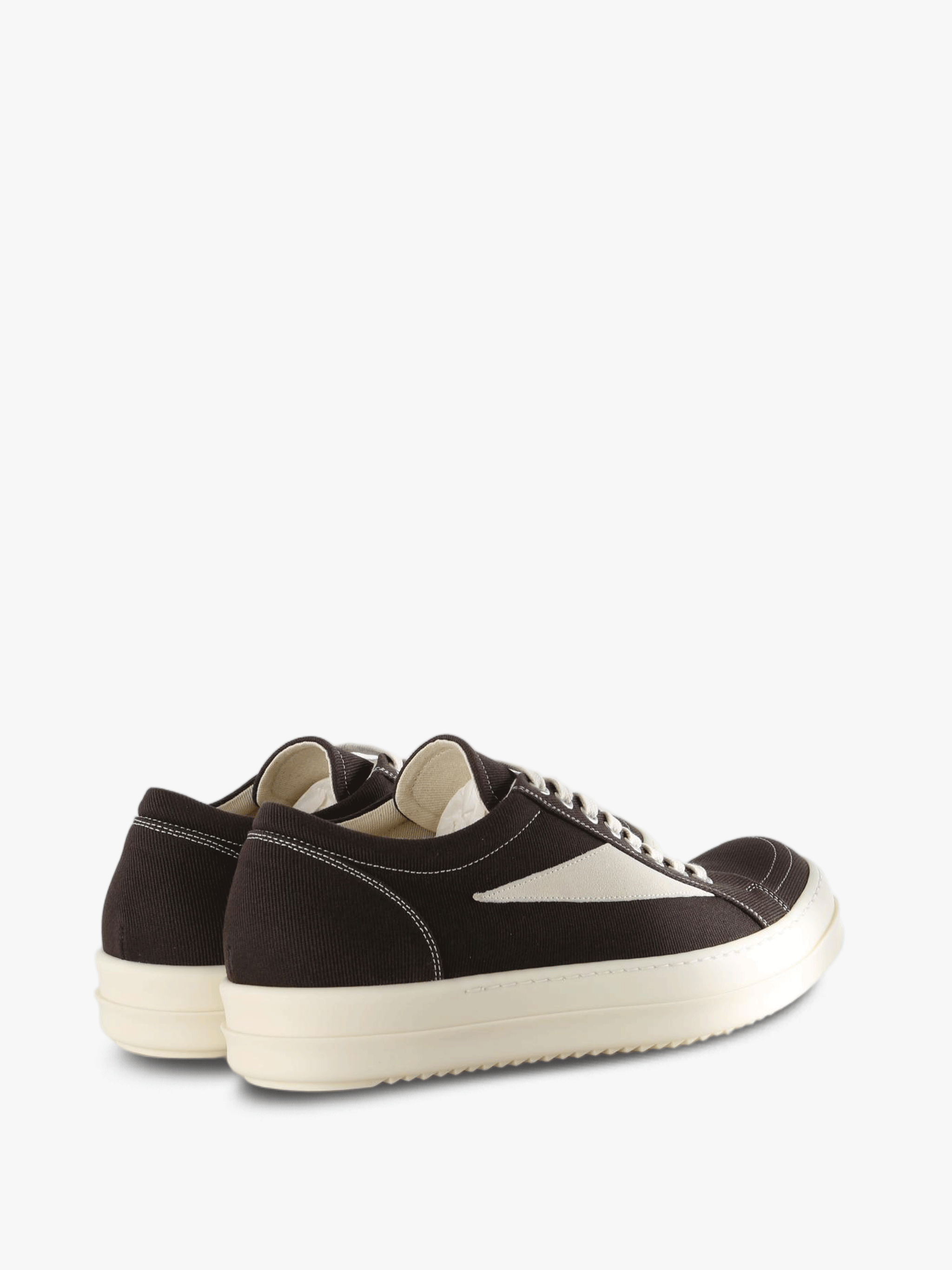 Brown shoes, back view