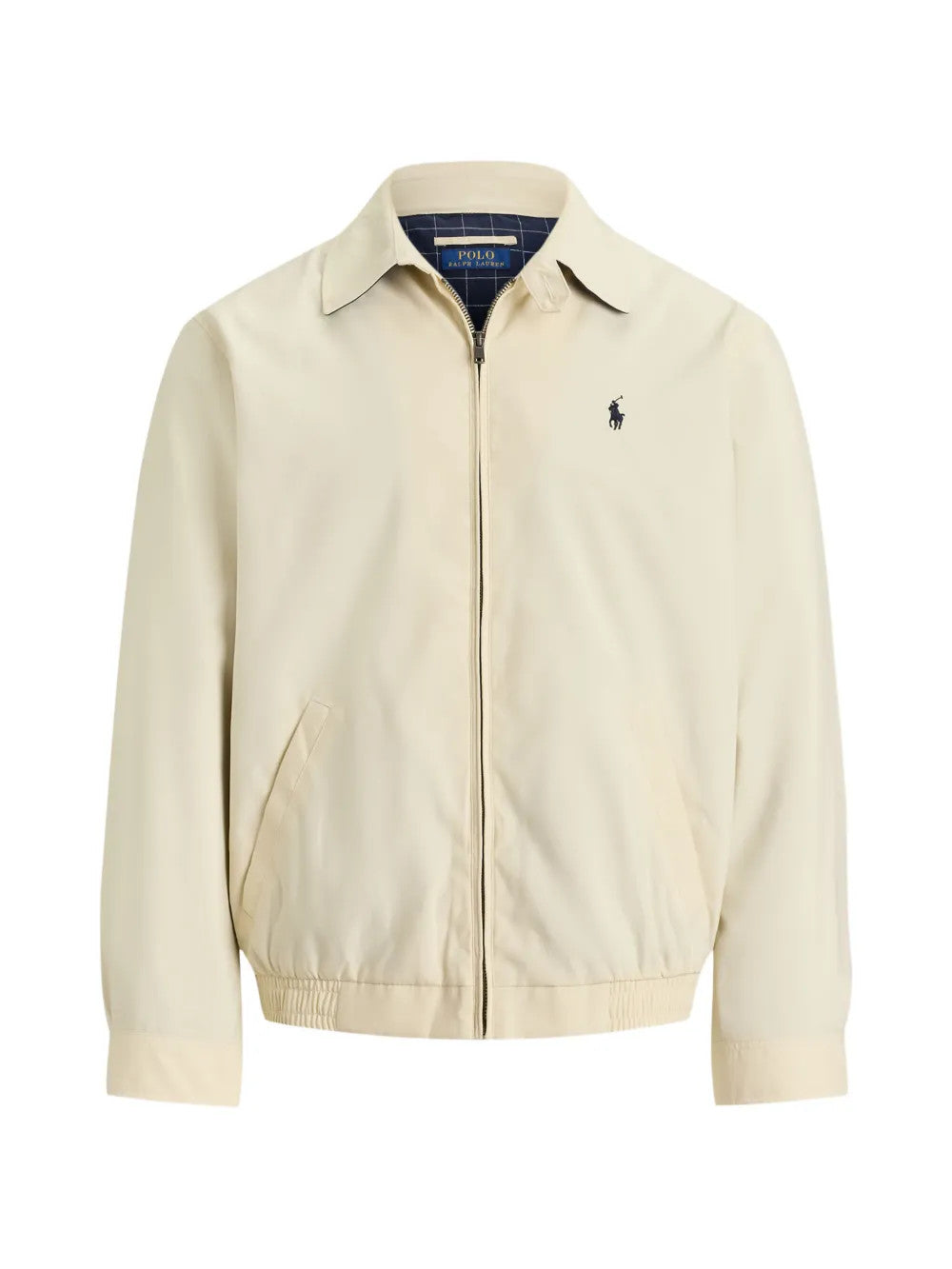 Tan jacket, front view
