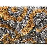 close up of yellow bags, showing texture of the viscose  fabric