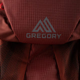 Close up of Burgundy bag, showing detail