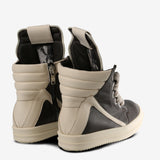 Black sneakers, back view