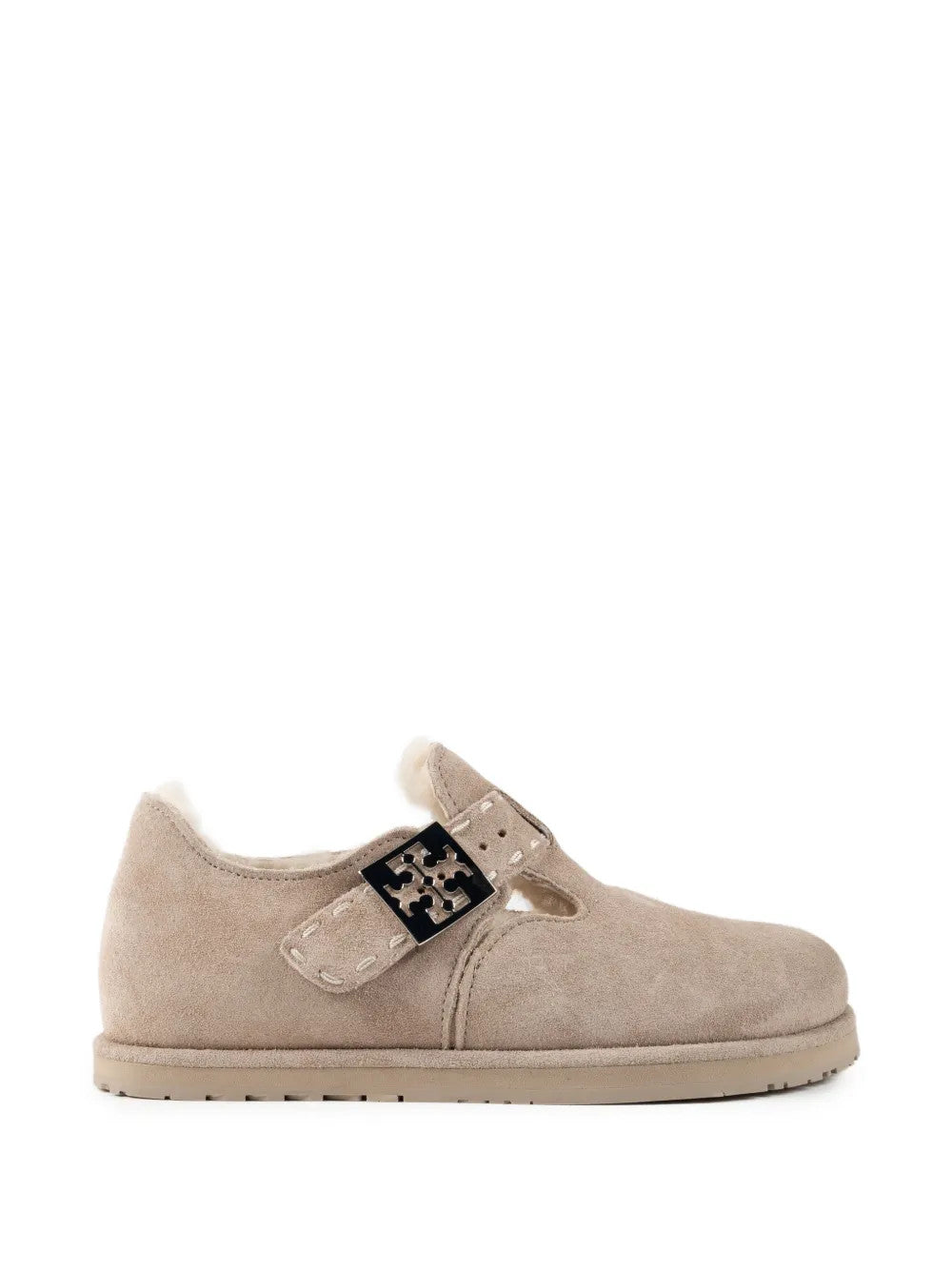 Tan shoes, front view