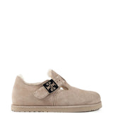 Tan shoes, front view