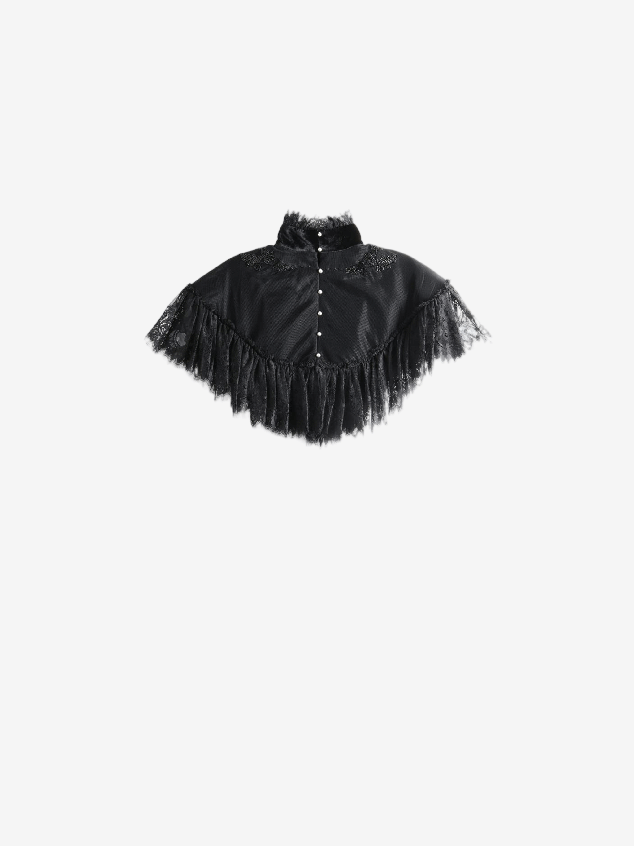 Black scarf, front view