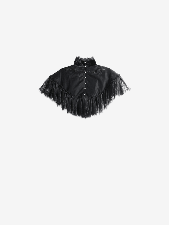Black scarf, front view