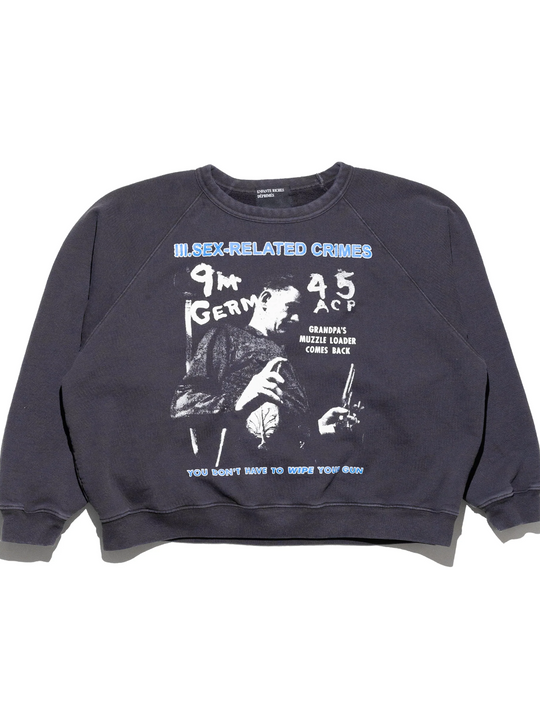 Black sweatshirt, front view