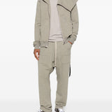 Grey hoodies, full body view