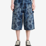 A BATHING APE - Men 1St Camo Double Knee 13 Oz Relaxed Fit Denim Shorts