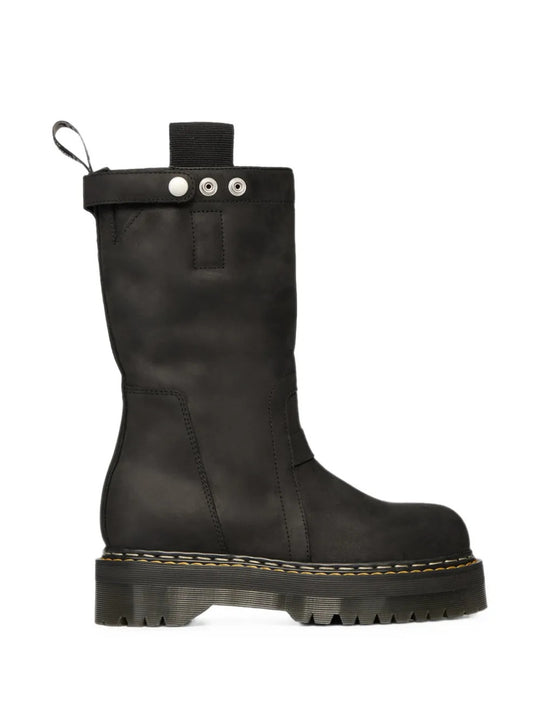 Black boots, side view