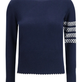 Navy sweater,front view