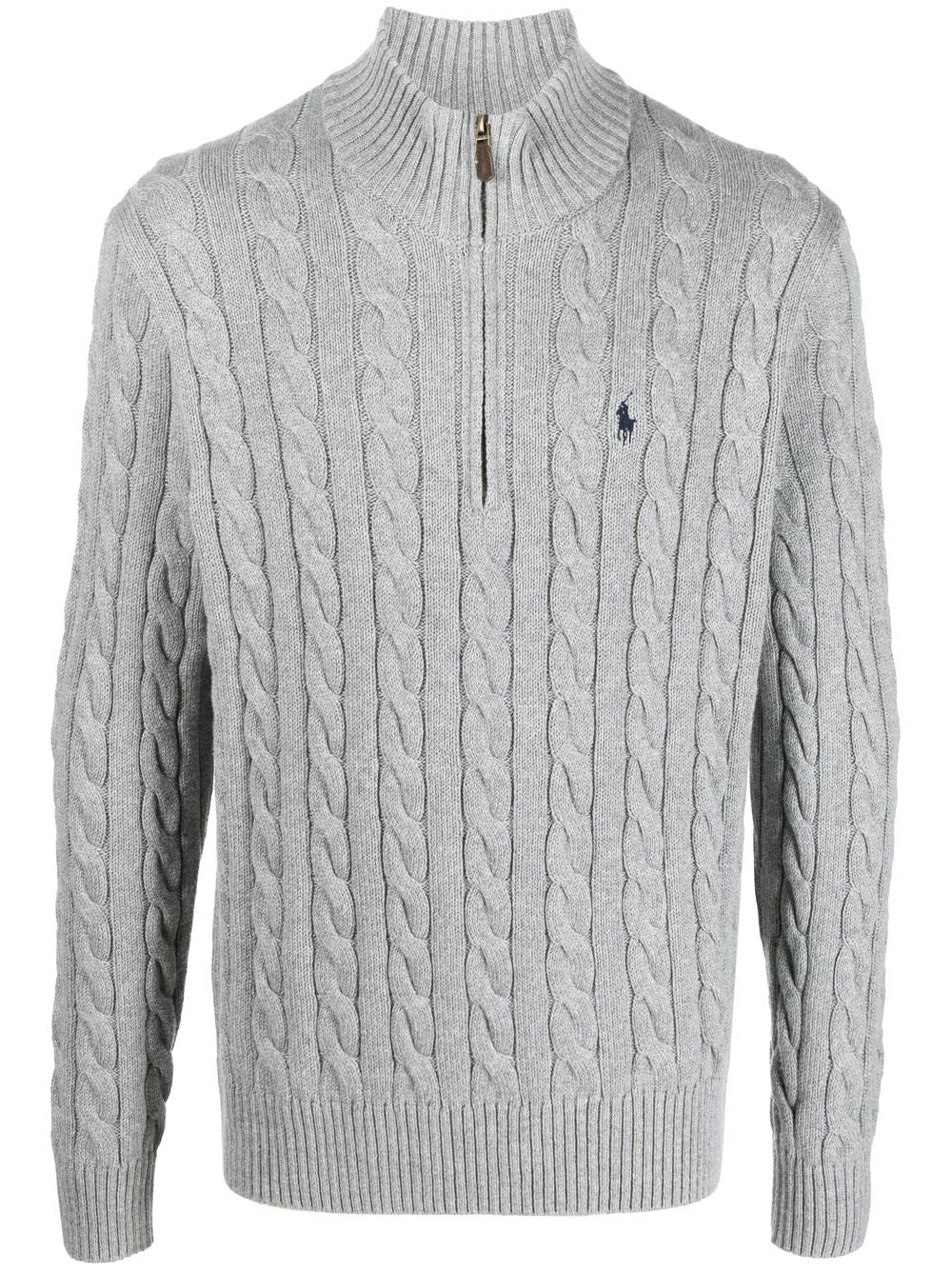 Grey sweater, front view