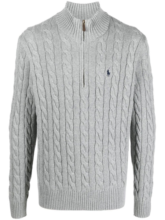 Grey sweater, front view