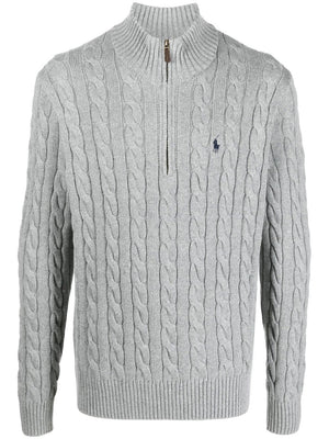 POLO RALPH LAUREN - Men Cotton LS Zip Sweater