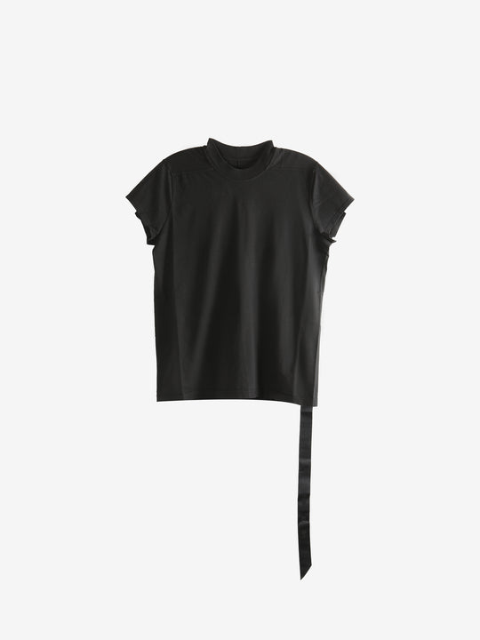 Black t-shirts, front view