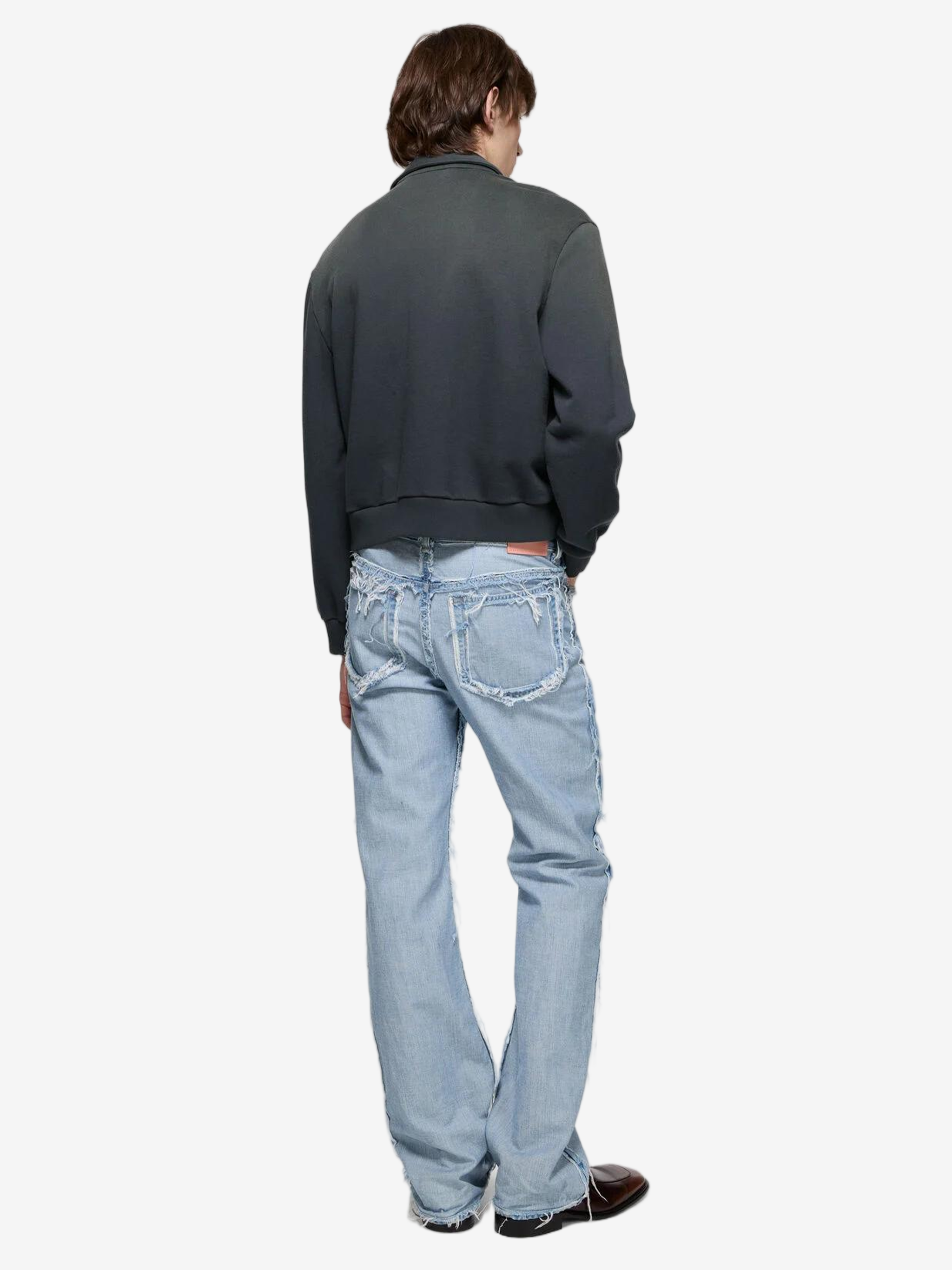 Black hoodie, full body view