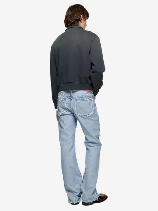 Black hoodie, full body view