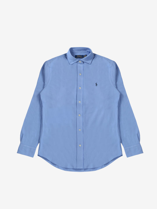 Blue shirt, front view