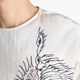 Close up of white tops, showing texture of the silk and nylon fabric