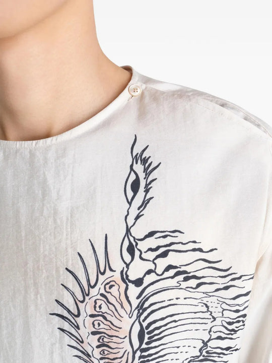 Close up of white tops, showing texture of the silk and nylon fabric