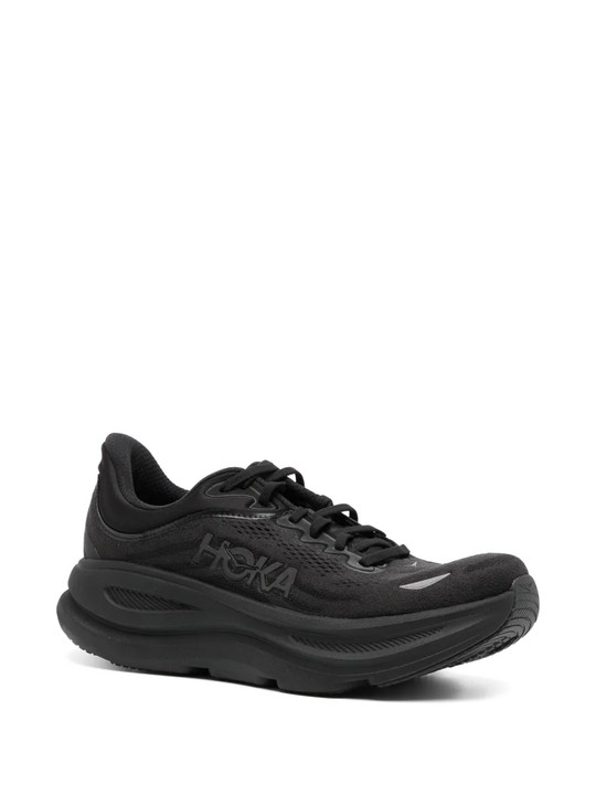 Black sneakers, side view